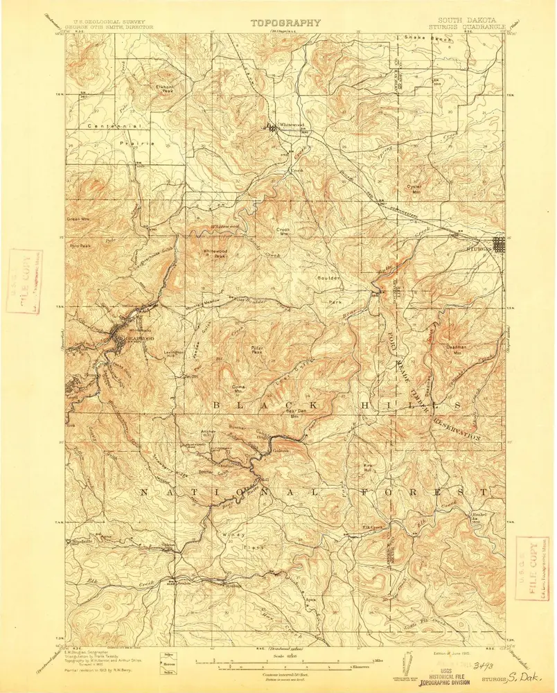 Voorbeeld van de oude kaart