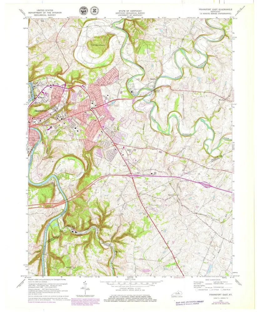 Voorbeeld van de oude kaart