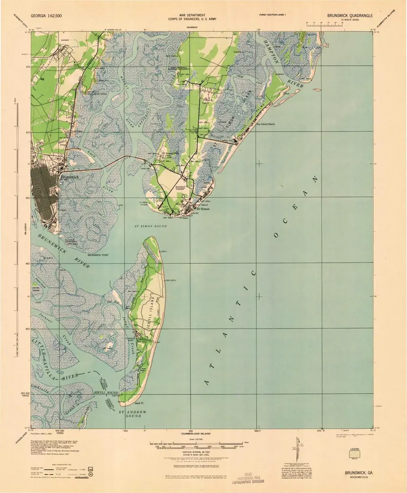 Voorbeeld van de oude kaart