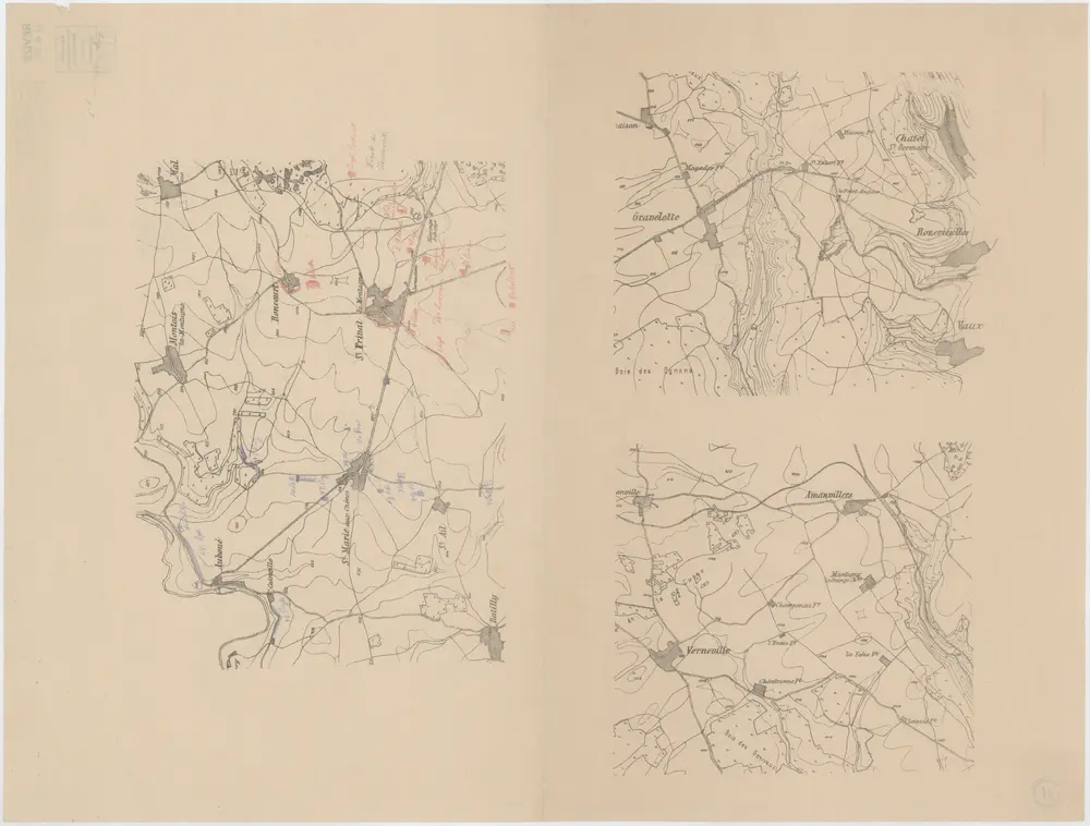 Voorbeeld van de oude kaart