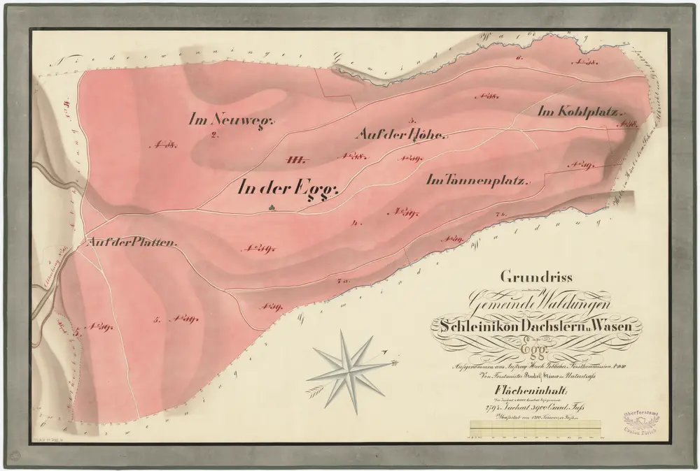 Voorbeeld van de oude kaart