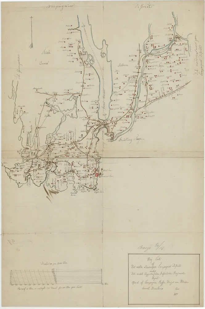 Voorbeeld van de oude kaart