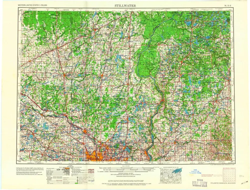 Voorbeeld van de oude kaart