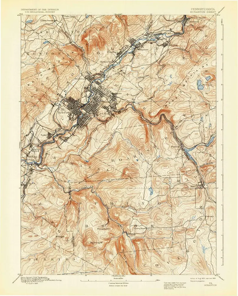 Aperçu de l'ancienne carte