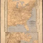 Map of the Atlantic States, showing distances from Washington (in bee line) by 50 mile circles