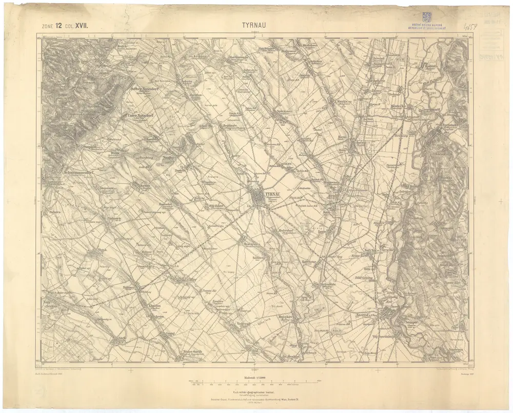 Voorbeeld van de oude kaart