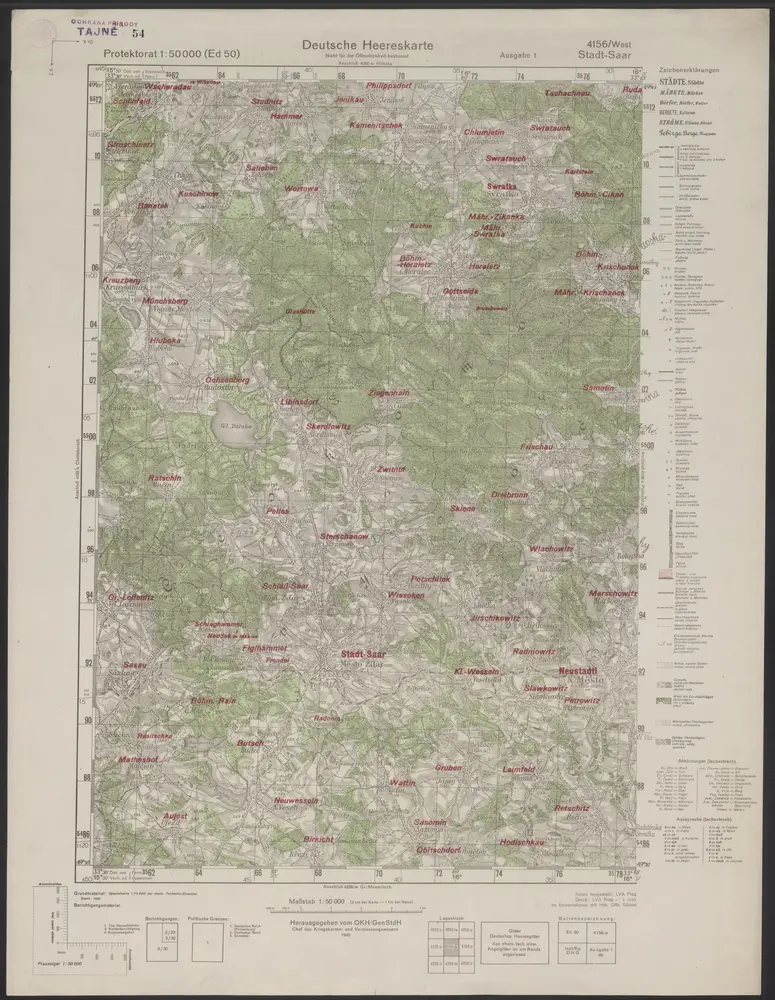 Voorbeeld van de oude kaart