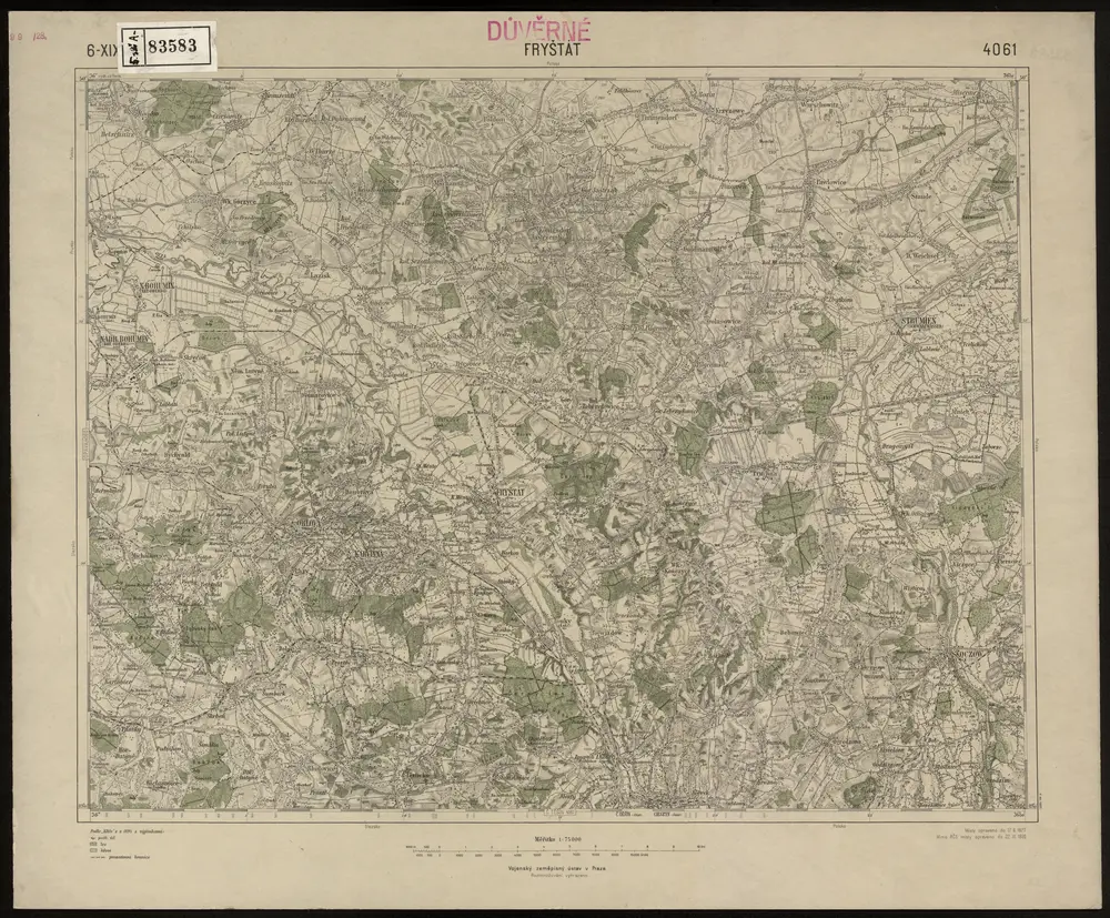 Voorbeeld van de oude kaart