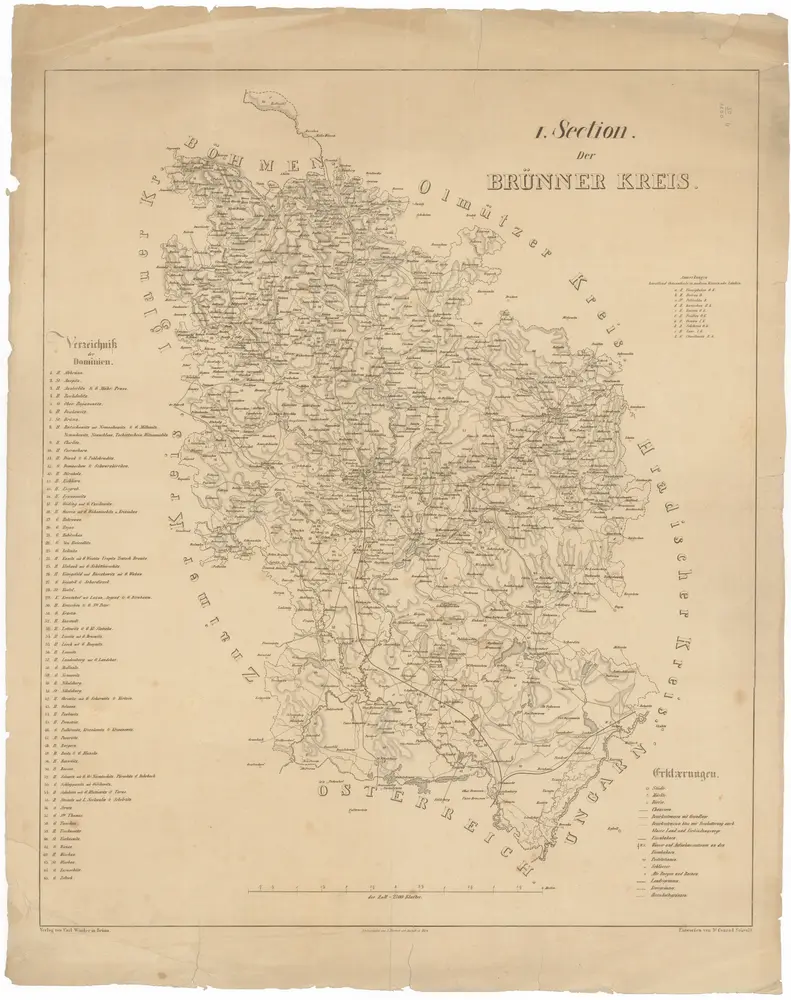 Voorbeeld van de oude kaart