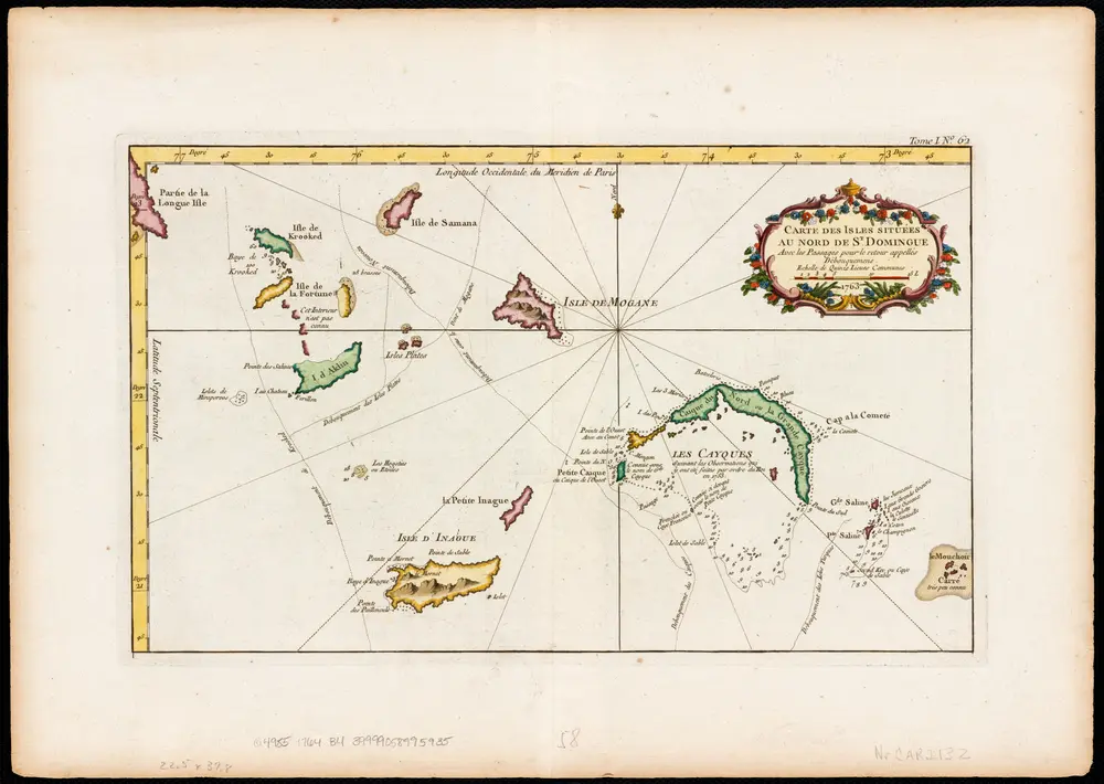 Voorbeeld van de oude kaart