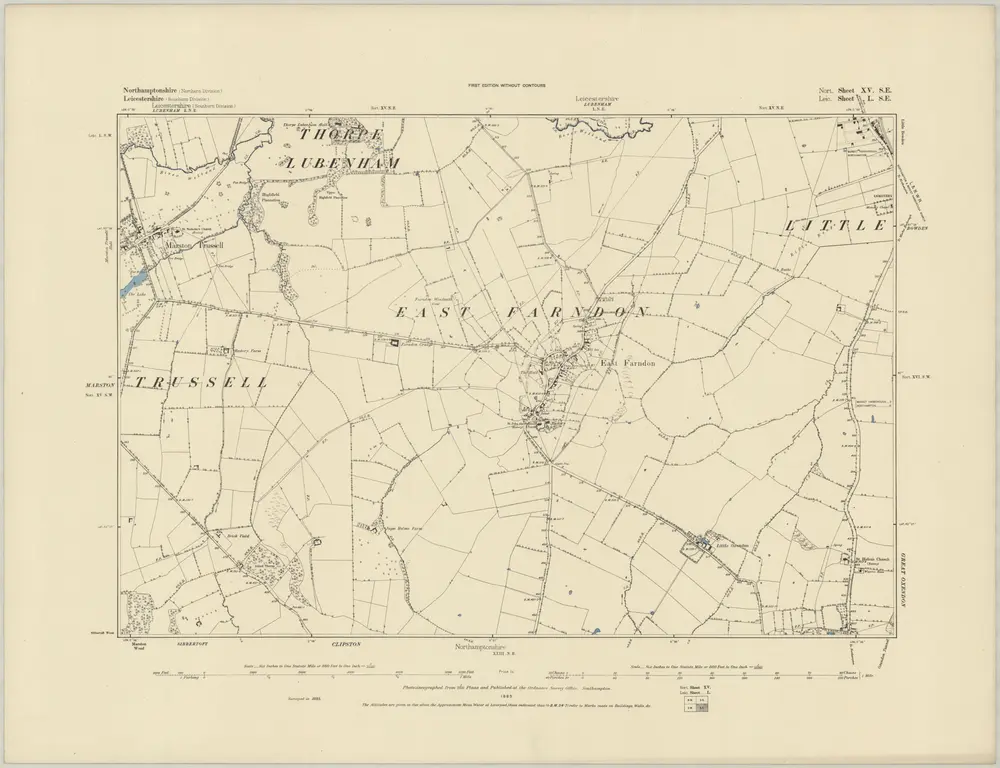 Voorbeeld van de oude kaart