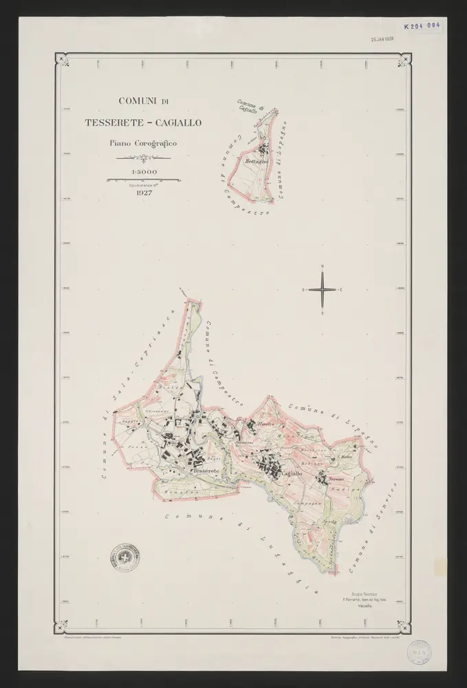 Voorbeeld van de oude kaart