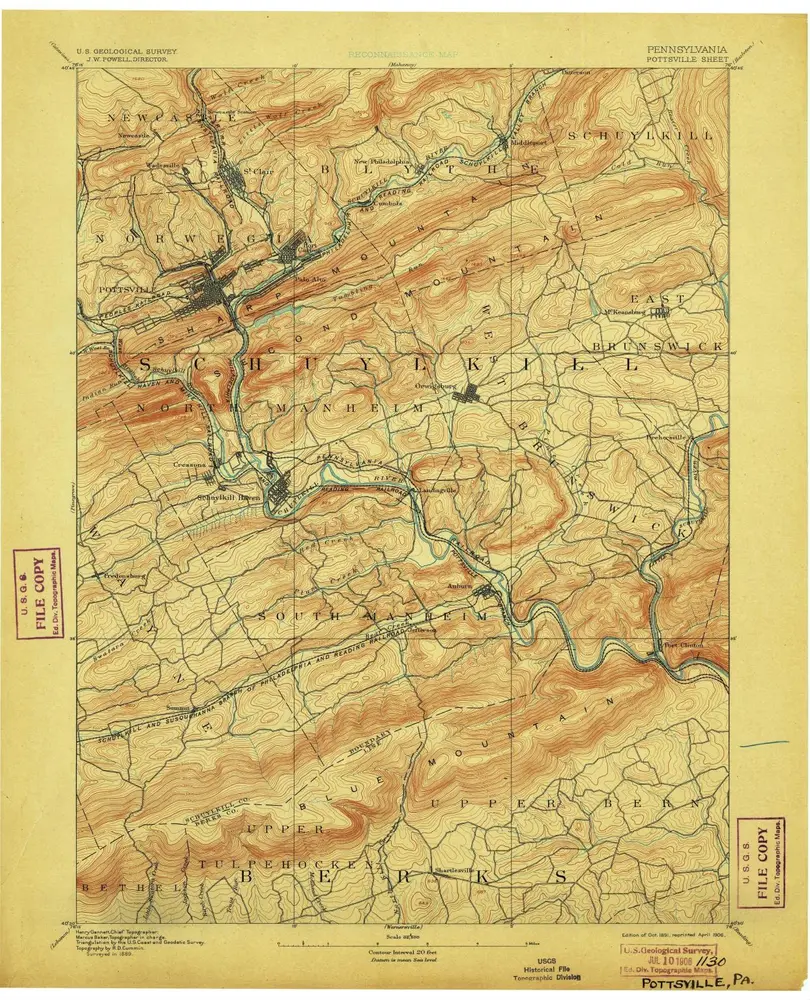 Voorbeeld van de oude kaart