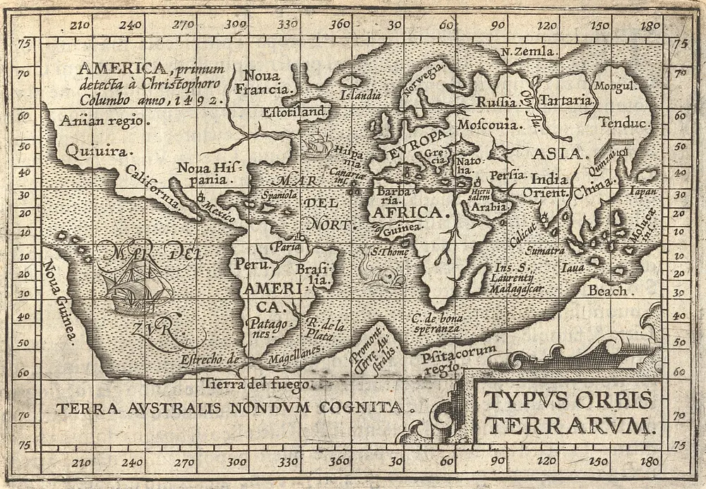 Voorbeeld van de oude kaart