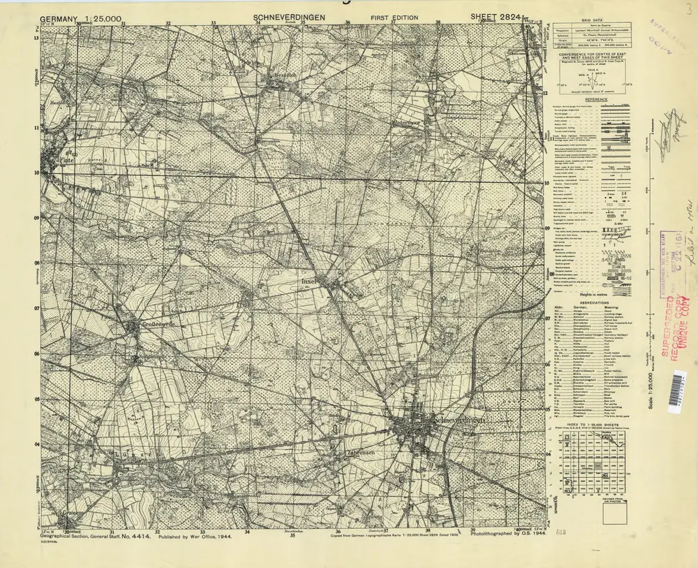 Aperçu de l'ancienne carte