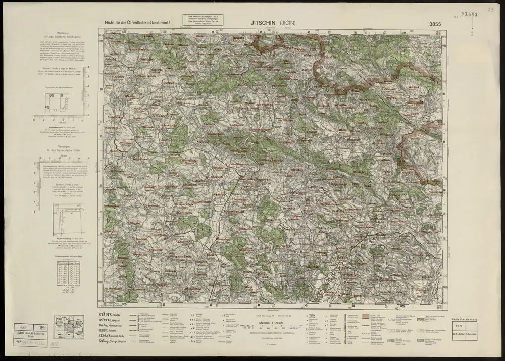 Voorbeeld van de oude kaart