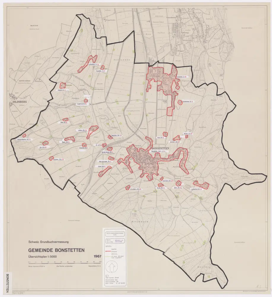 Voorbeeld van de oude kaart