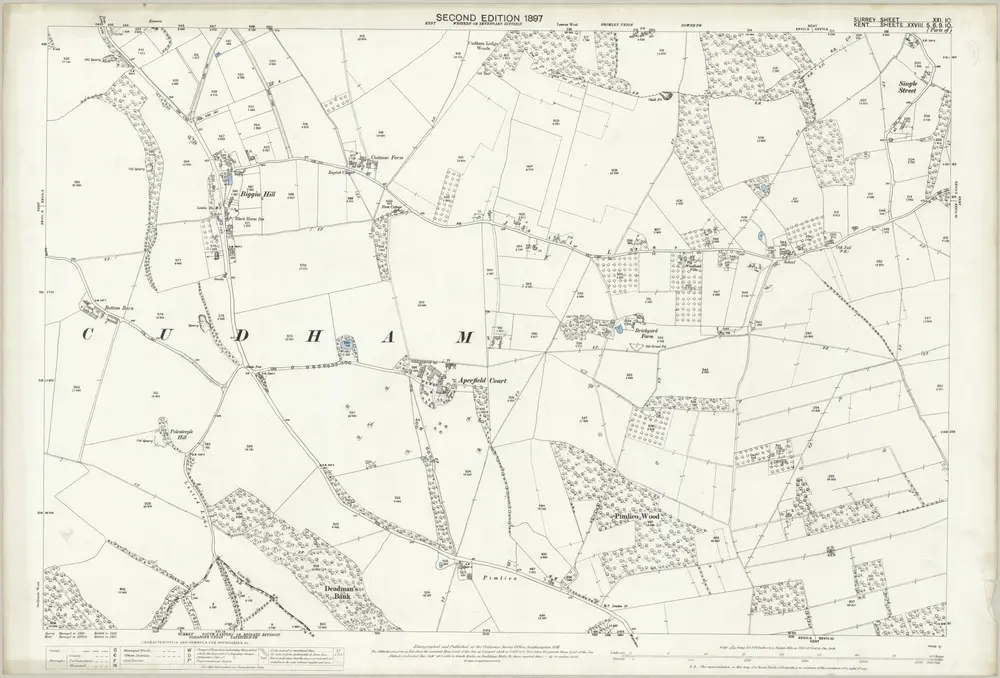 Voorbeeld van de oude kaart