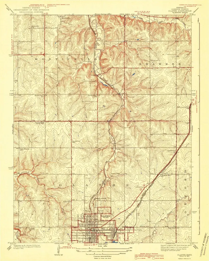 Aperçu de l'ancienne carte