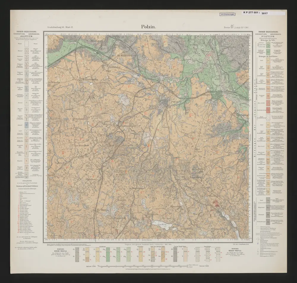 Voorbeeld van de oude kaart