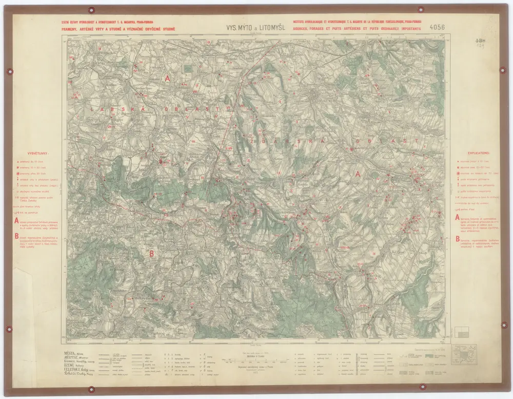 Voorbeeld van de oude kaart