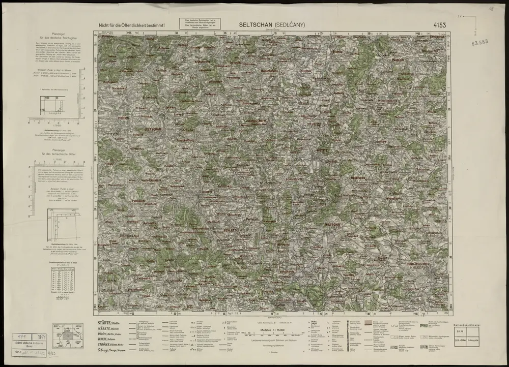 Voorbeeld van de oude kaart