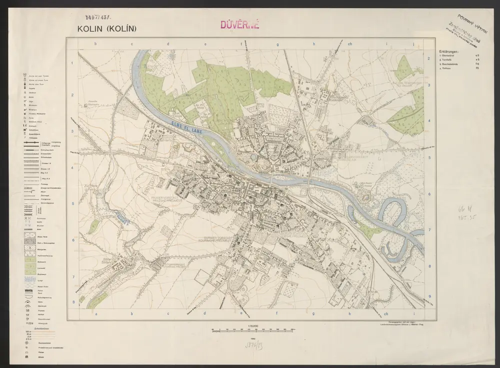 Voorbeeld van de oude kaart