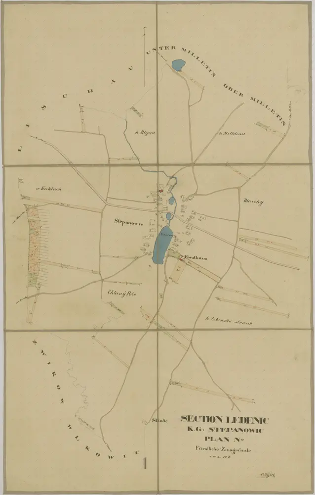 Voorbeeld van de oude kaart