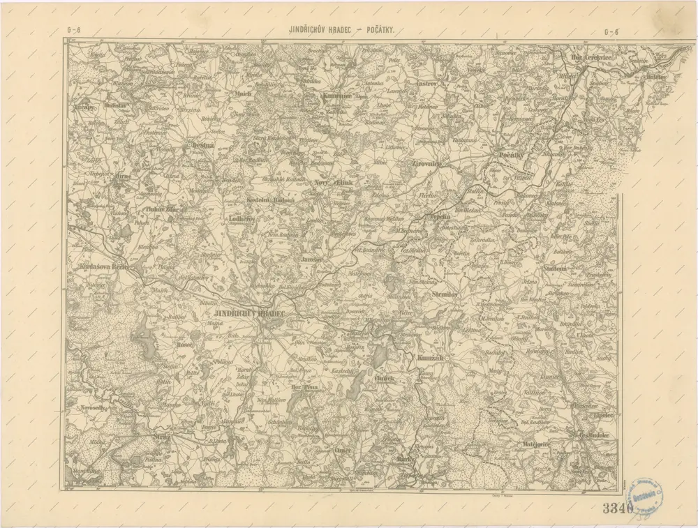 Podrobná místopisná mapa Království Českého