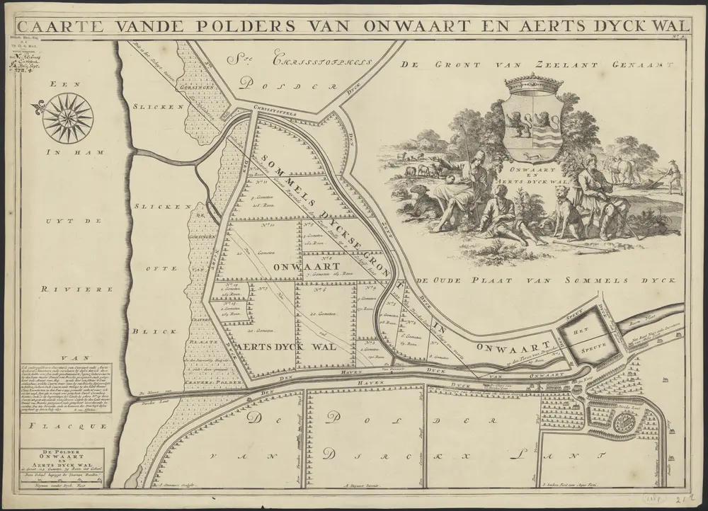 Voorbeeld van de oude kaart