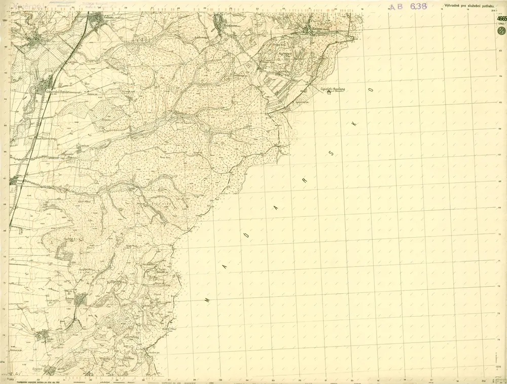 Voorbeeld van de oude kaart