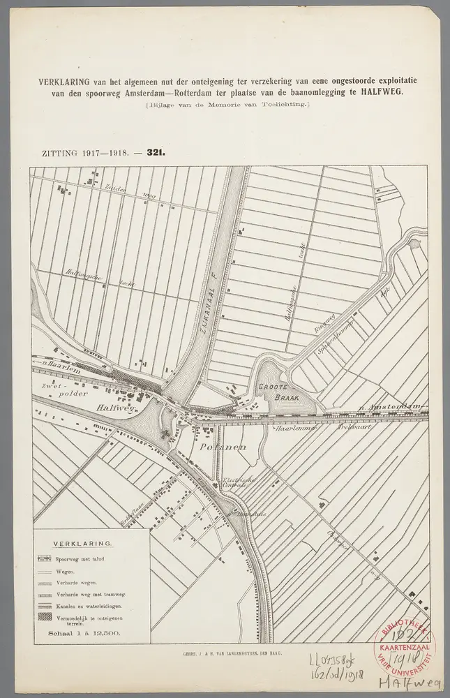 Voorbeeld van de oude kaart