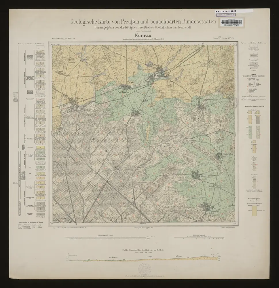 Voorbeeld van de oude kaart