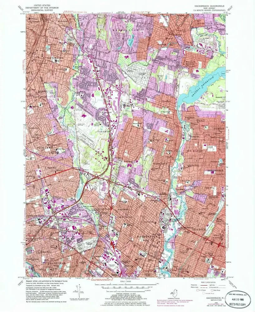 Voorbeeld van de oude kaart