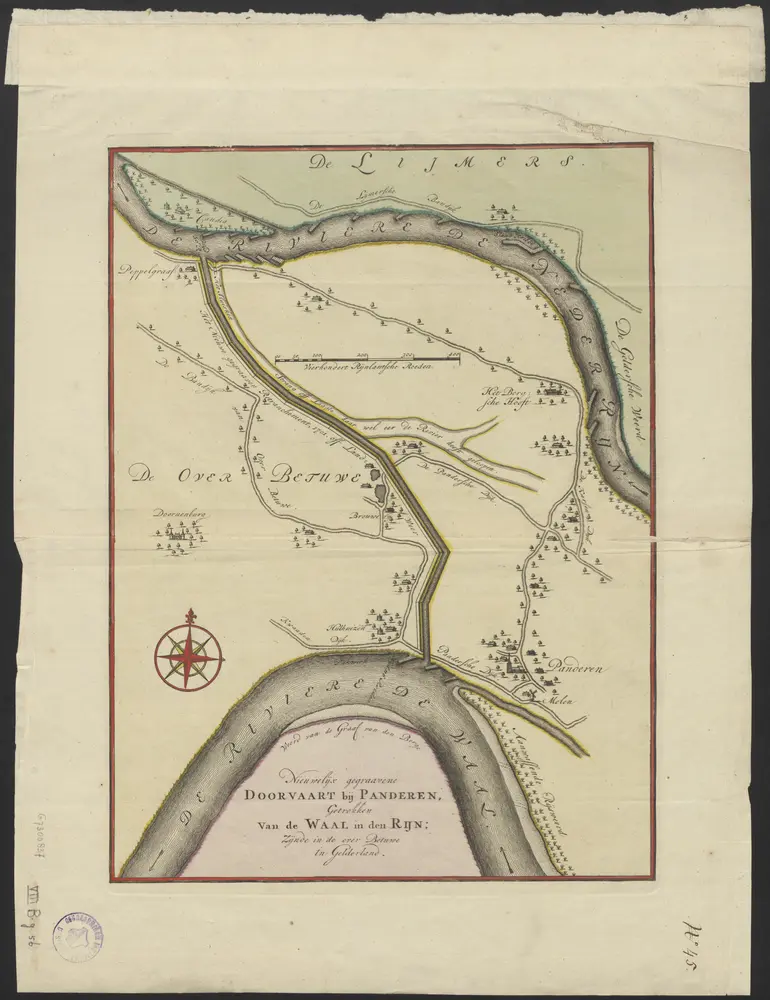 Voorbeeld van de oude kaart