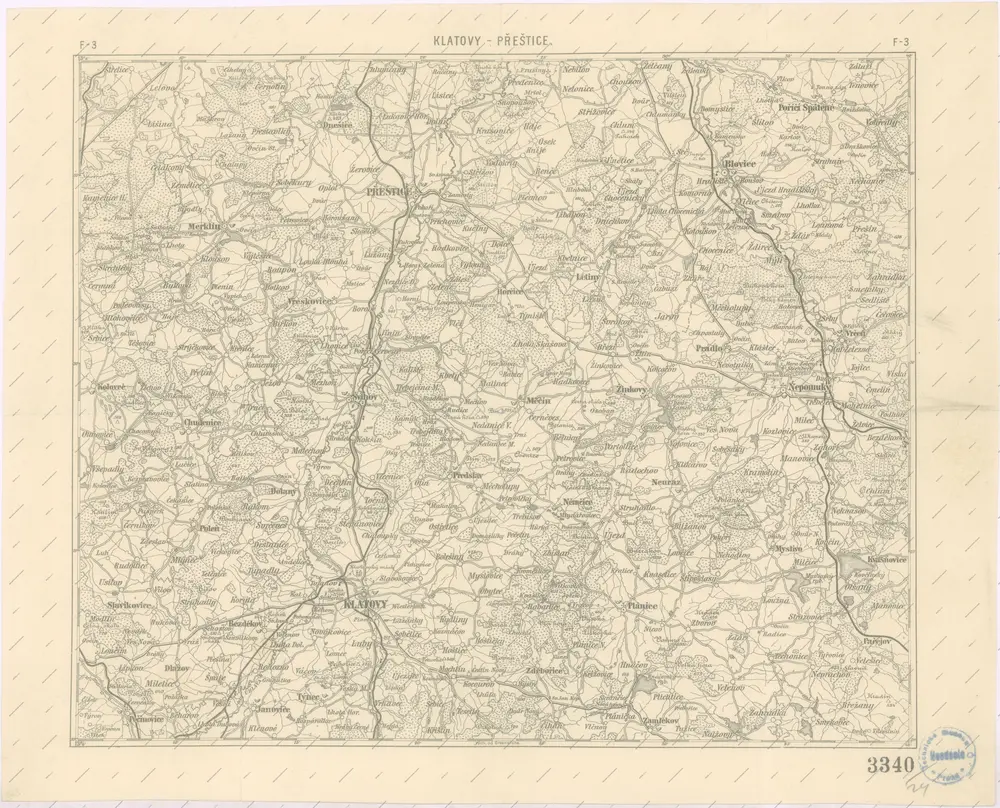 Podrobná místopisná mapa Království Českého