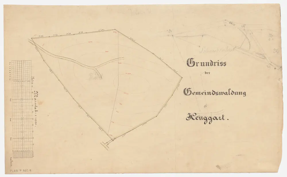 Voorbeeld van de oude kaart