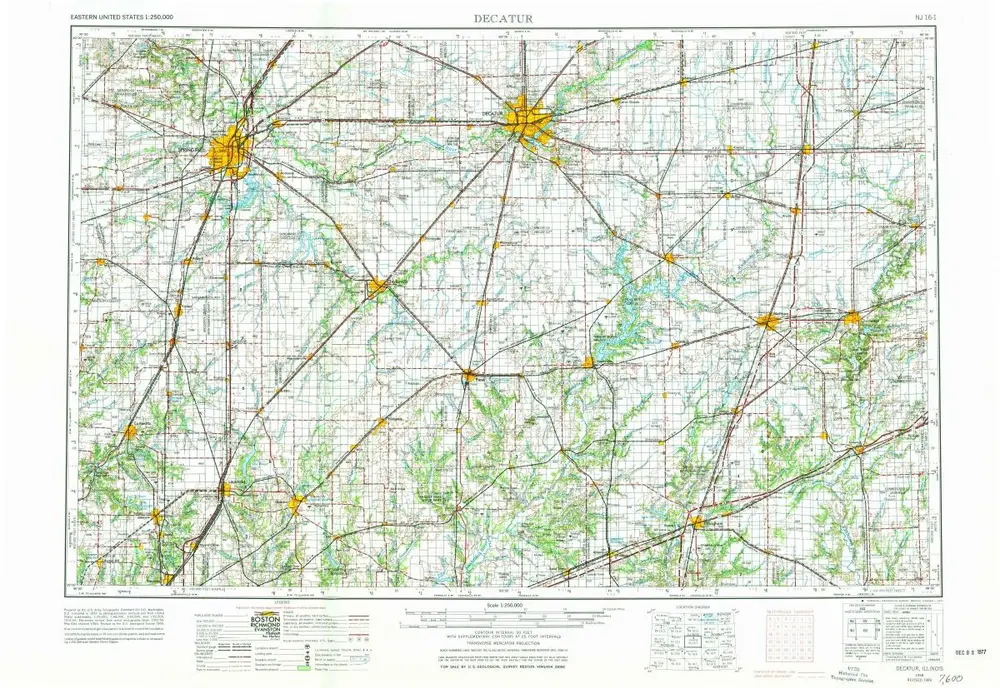 Voorbeeld van de oude kaart