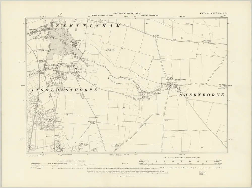 Voorbeeld van de oude kaart