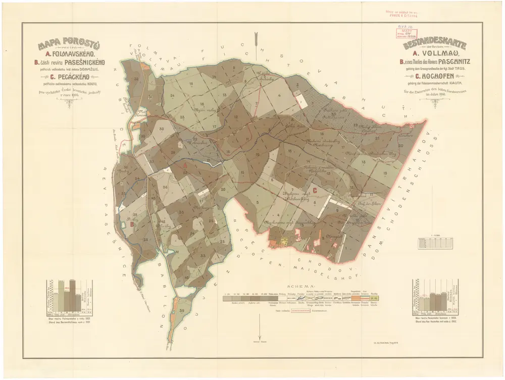 Voorbeeld van de oude kaart