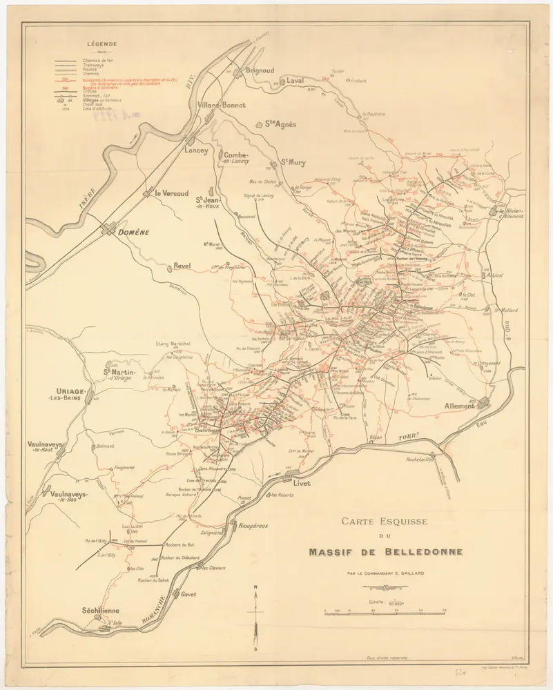 Voorbeeld van de oude kaart