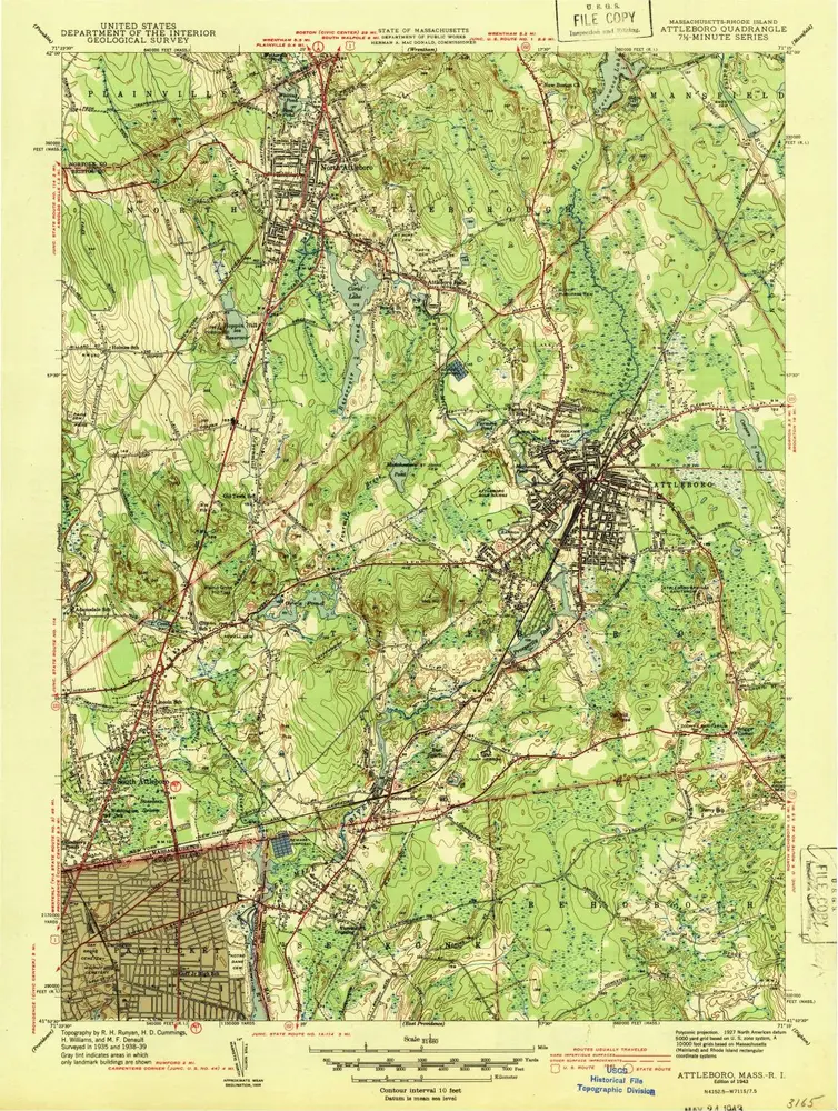 Aperçu de l'ancienne carte