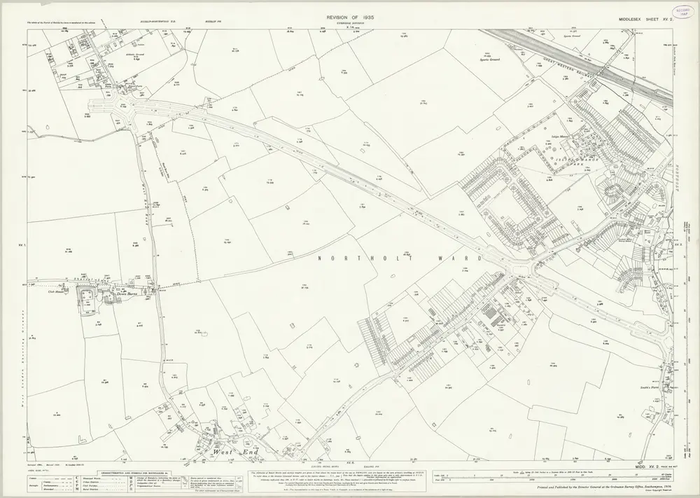 Voorbeeld van de oude kaart