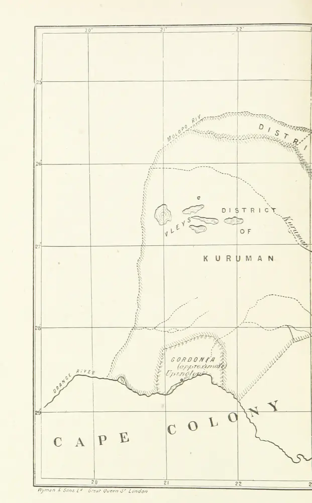 Voorbeeld van de oude kaart