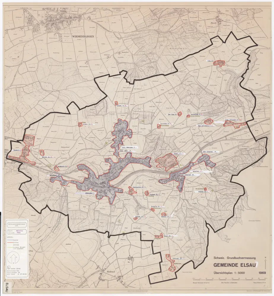 Voorbeeld van de oude kaart