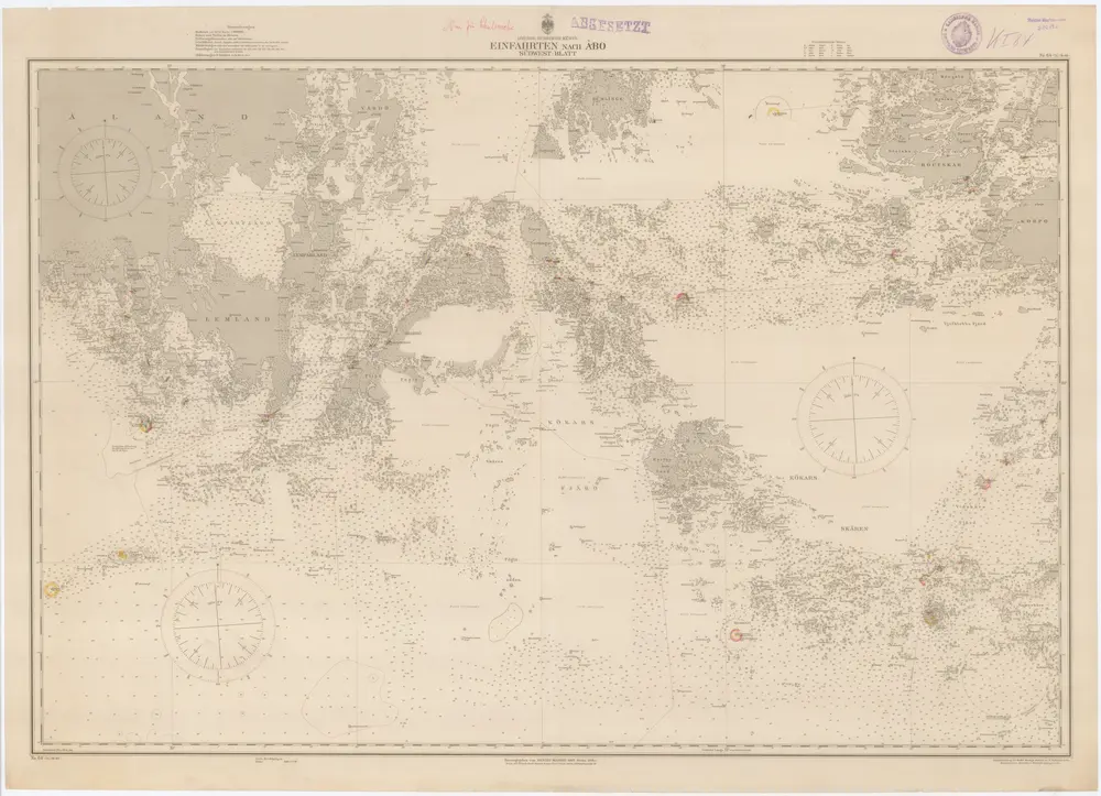 Voorbeeld van de oude kaart