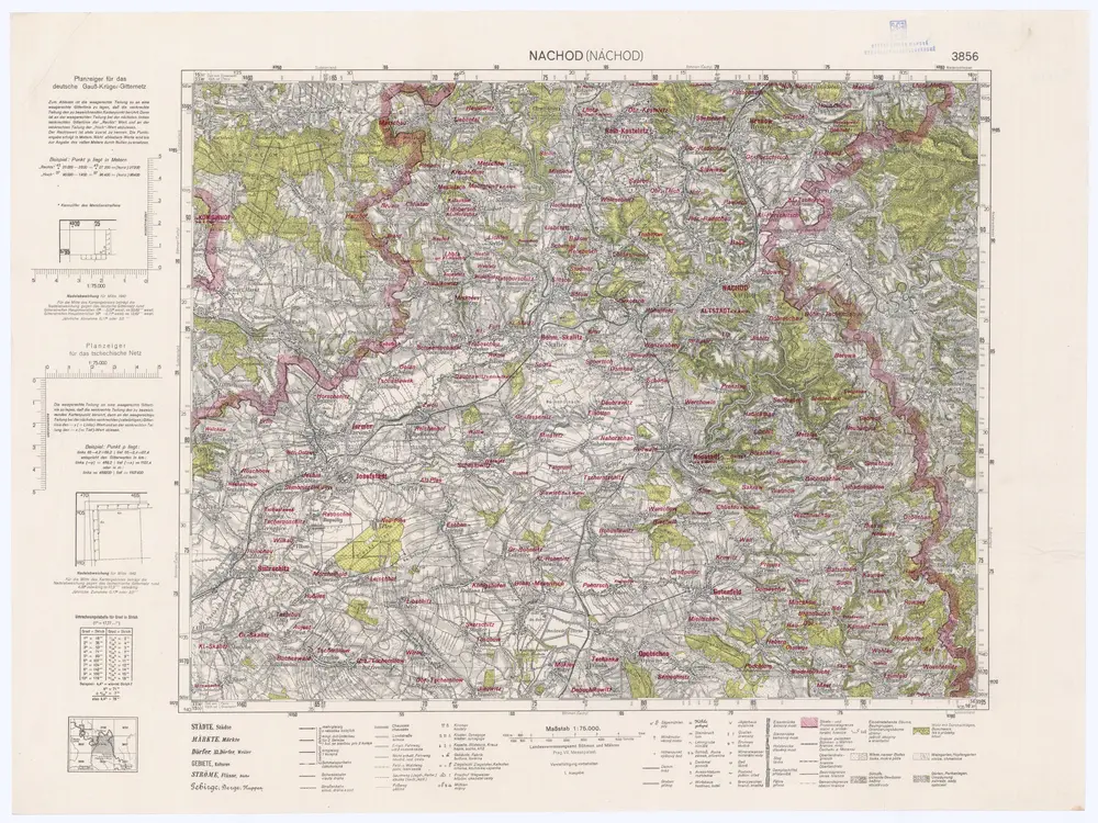 Voorbeeld van de oude kaart