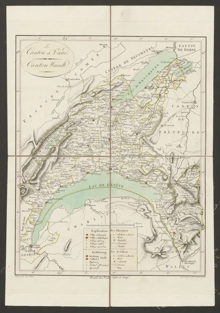 Voorbeeld van de oude kaart