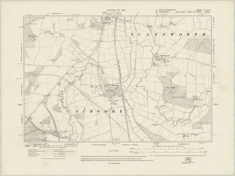 Voorbeeld van de oude kaart