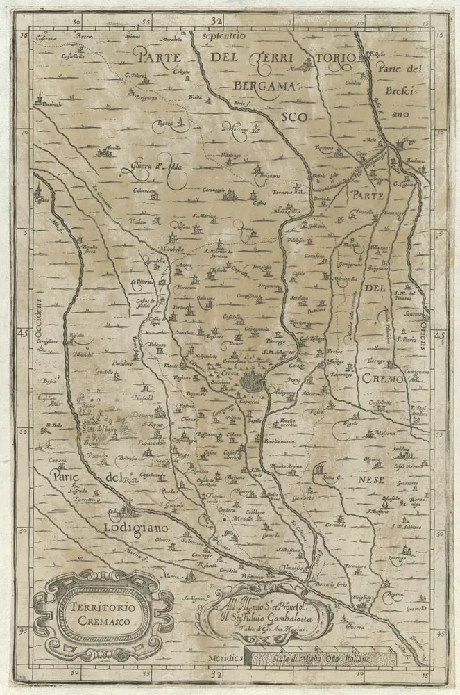 Voorbeeld van de oude kaart